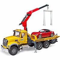 Bruder MACK Granite Tow Truck with Roadster
