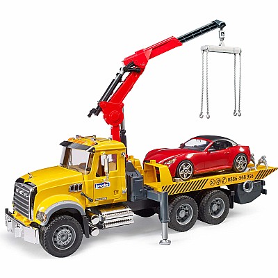 Bruder MACK Granite Tow Truck with Roadster
