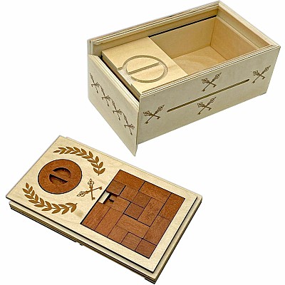 True Genius Roman Lock Box Puzzle Gift Box