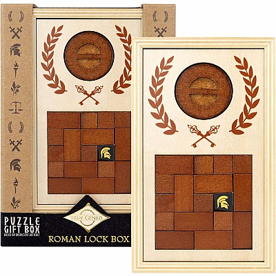True Genius Roman Lock Box Puzzle Gift Box