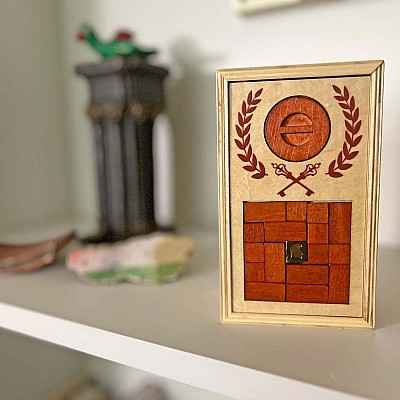True Genius Roman Lock Box Puzzle Gift Box
