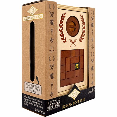 True Genius Roman Lock Box Puzzle Gift Box