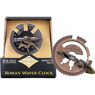 True Genius Roman Water Clock Metal Puzzle