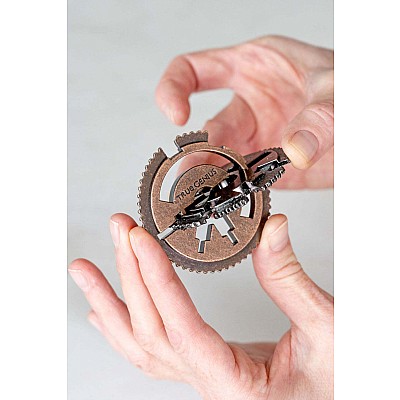 True Genius Roman Water Clock Metal Puzzle