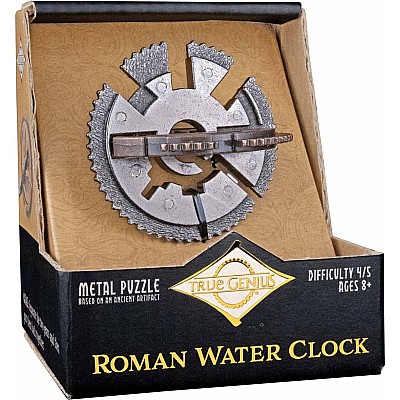 True Genius Roman Water Clock Metal Puzzle