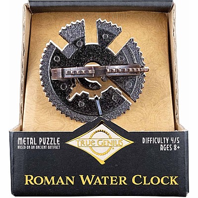 True Genius Roman Water Clock Metal Puzzle