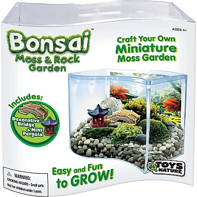 Bonsai Moss & Rock Garden Terrarium