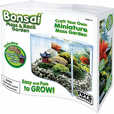 Bonsai Moss & Rock Garden Terrarium