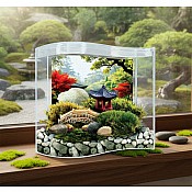 Bonsai Moss & Rock Garden Terrarium