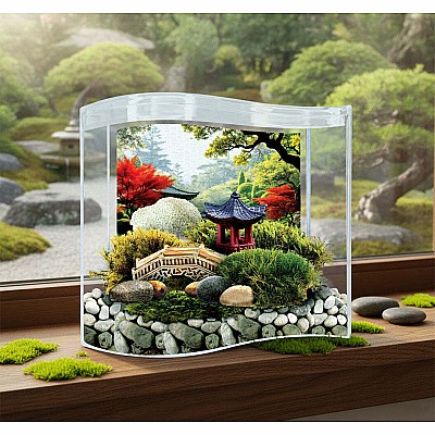 Bonsai Moss & Rock Garden Terrarium