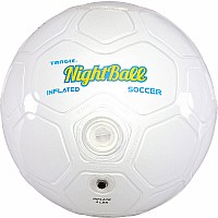 NightBall® LED Soccer Ball - White, Size 5