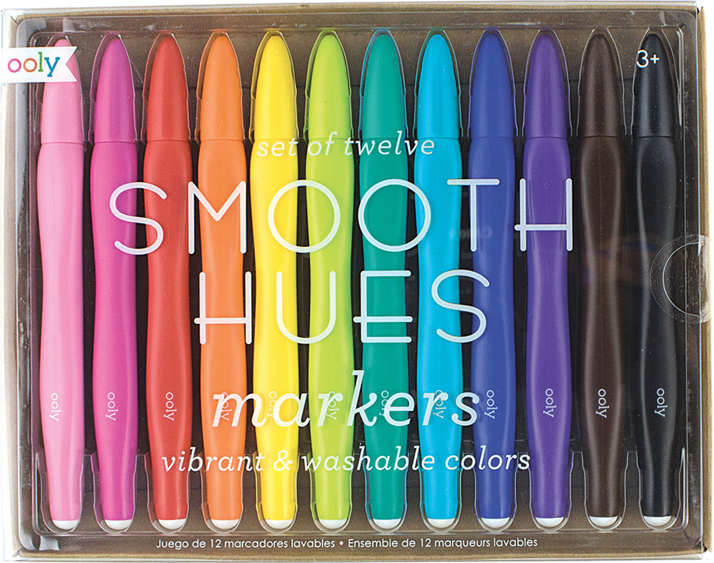 OOLY Smooth Hues Markers - Set of 12 - Imagine That Toys