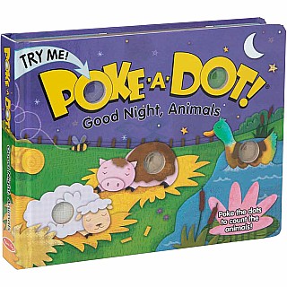 Melissa & Doug Poke-a-Dot! Book - Good Night, Animals