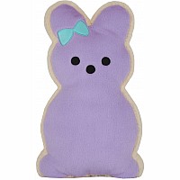 Bunny Cookie Furry Pillow - Purple