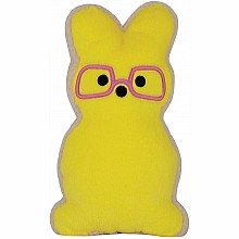 Bunny Cookie Furry Pillow - Yellow