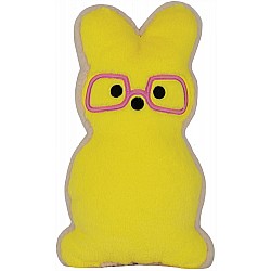 Bunny Cookie Furry Pillow - Yellow