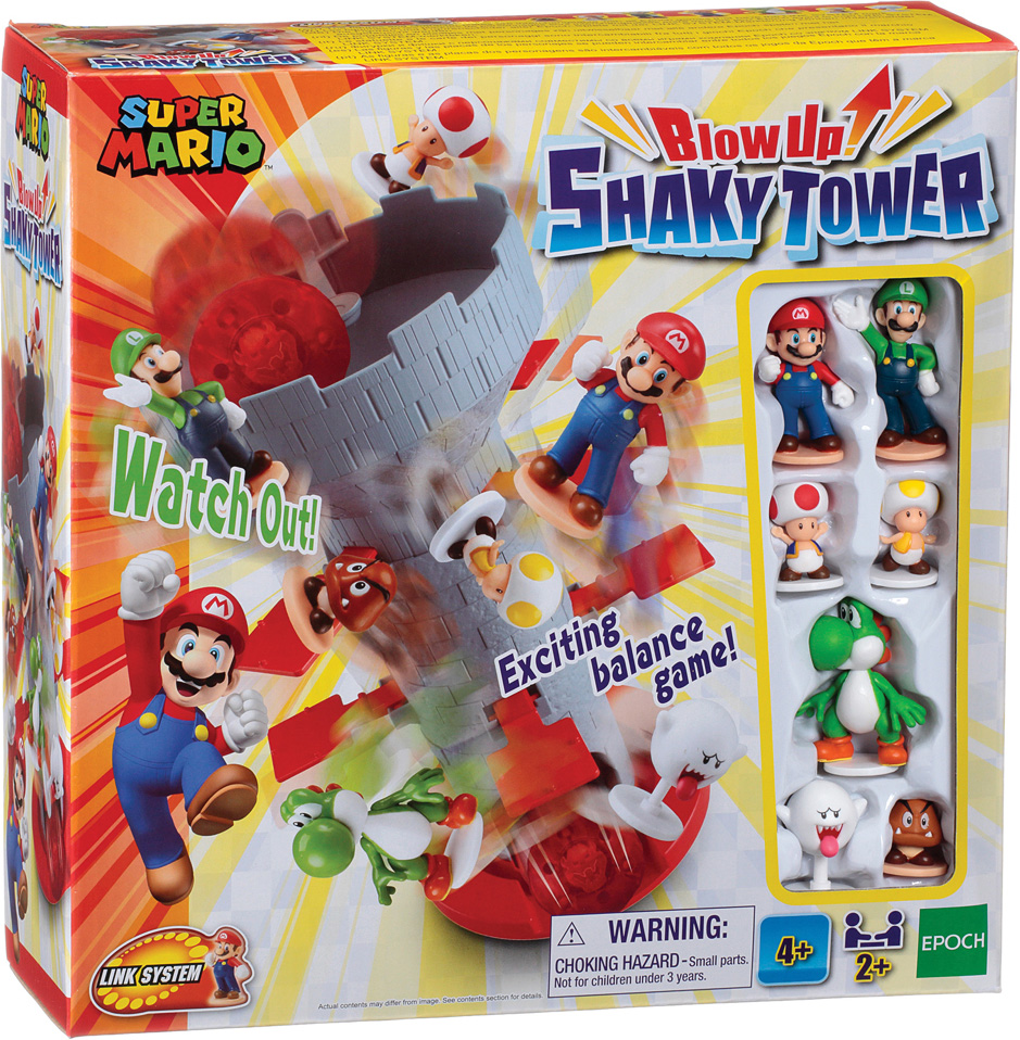 Super Mario Blow Up! Shaky Tower Game - Imagine That Toys