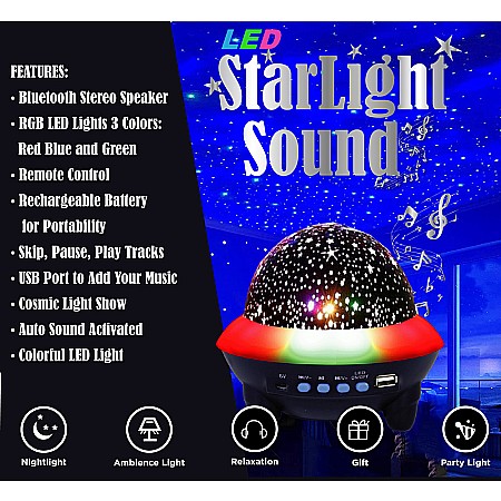 LED Starlight Sound Speaker