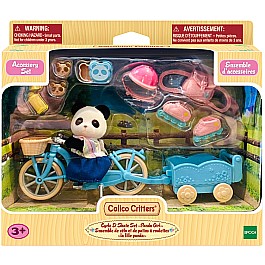 Calico Critters Cycle & Skate Set Panda Girl