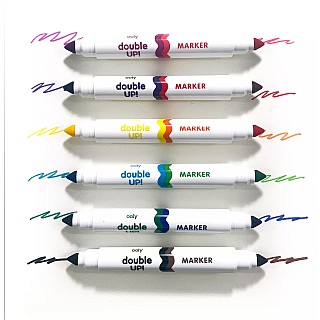 Double Up! Double-Ended Markers - 6 pk