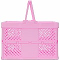 Pink Foldable Storage Crate Large