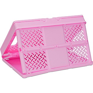 Pink Foldable Storage Crate Large