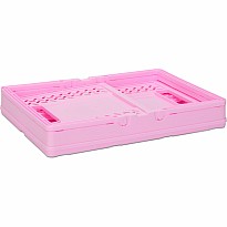 Pink Foldable Storage Crate Large