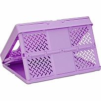 Purple Foldable Storage Crate Large