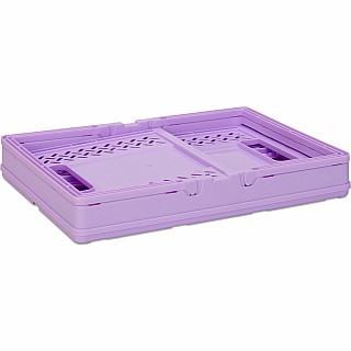 Purple Foldable Storage Crate Large