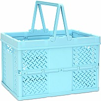 Blue Foldable Storage Crate Large