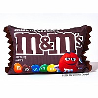 Milk Chocolate M&M's Candy Microbead Plush