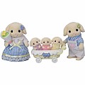 Calico Critters Flora Rabbit Family