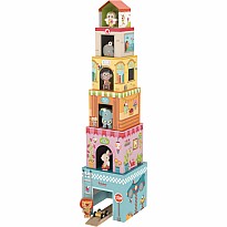 Tower House Stacking Game