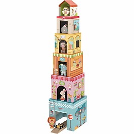 Tower House Stacking Game