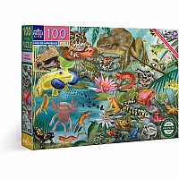 Love of Amphibians, 100 Piece Puzzle