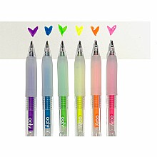 OOLY Jelly Gloss 6 Neon Multi-Surface Deco Gel Pens