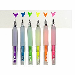 OOLY Jelly Gloss 6 Neon Multi-Surface Deco Gel Pens