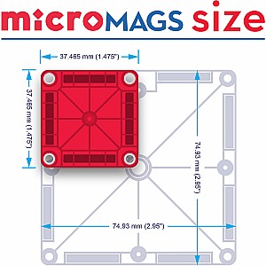 Magna-Tiles Combo + microMAGS 46 Piece Set