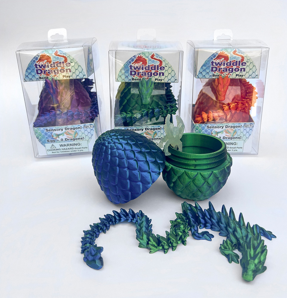 Twiddle Sensory Dragon! (Assorted colors - Each Sold Separately)