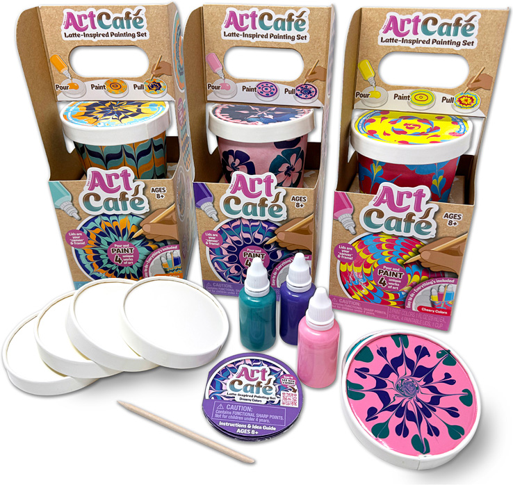 Art Cafe Latte-Inspired Painting Set - Beachy Colors