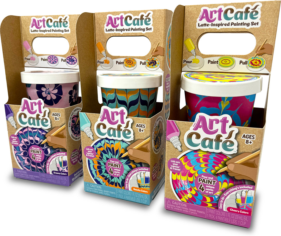 Art Cafe Latte-Inspired Painting Set - Beachy Colors