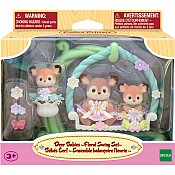 Calico Critters Deer Babies Floral Swing Set