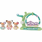 Calico Critters Deer Babies Floral Swing Set