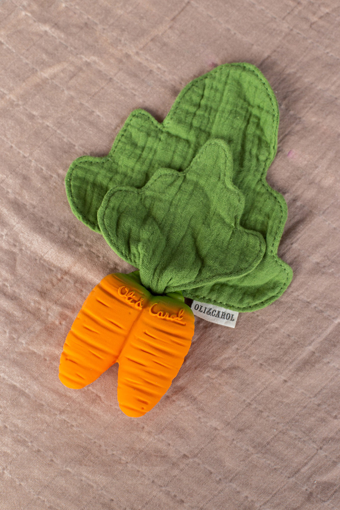 Oli & Carol Cathy the Carrot Mini Doudou Teether