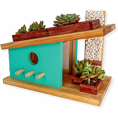 Modern Birdhouse Woodworking Kit