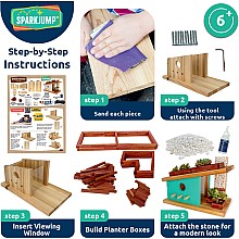 Modern Birdhouse Woodworking Kit