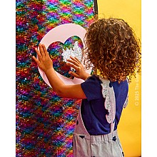 Giant Rainbow Sequins Sensory Toy