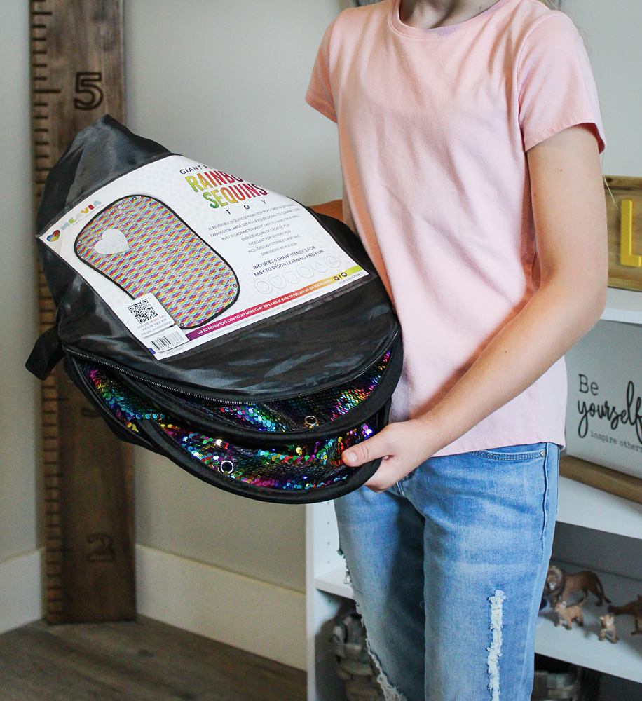 Giant Rainbow Sequins Sensory Toy