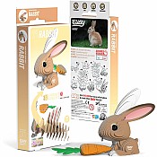 Eugy Rabbit 3D Cardboard Model Kit