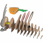 Eugy Rabbit 3D Cardboard Model Kit